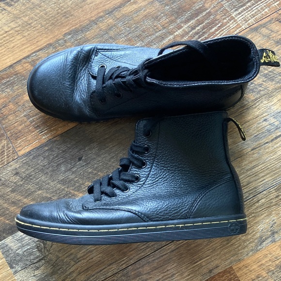 Dr. Martens Black Leather Ankle Boots - Picture 2 of 6